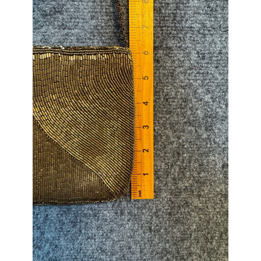 Elegant Lady Priscilla VGT Gold Beaded (Both Sides) Envelope Clutch Evening Bag - Picture 11 of 11